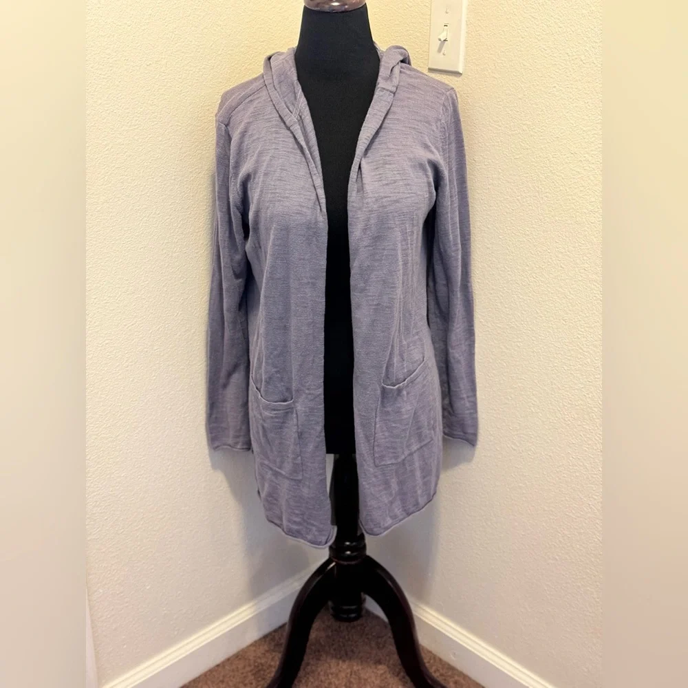 2 FOR $25 Core Life Blue Purple 100% Cotton Open Front Cardigan Sweater Size XS - Picture 1 of 8